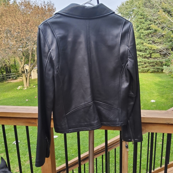 Pelle Studio Black Leather Moto Jacket - Picture 7 of 8